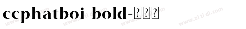 ccphatboi bold字体转换